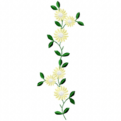 Flowers And Tree Embroidery Design 7 Flowers And Tree Embroidery Design 7